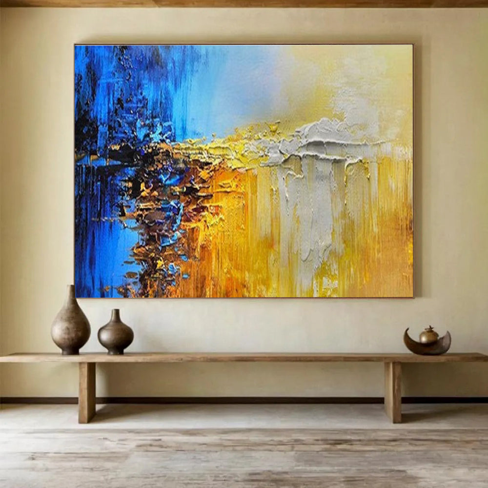 Color Fusion Abstract Painting for Artistic Studios YHT179