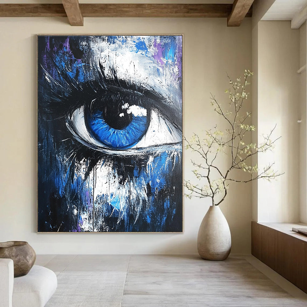 Expressive Abstract Eye Painting for Art - Centric Studios GAB1119