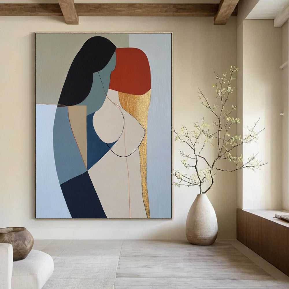 Abstract Female Form Painting of Modern Elegance GAB0200