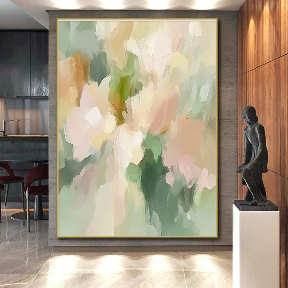 Soft Abstract Florals Painting with Subtle Grace WINK414