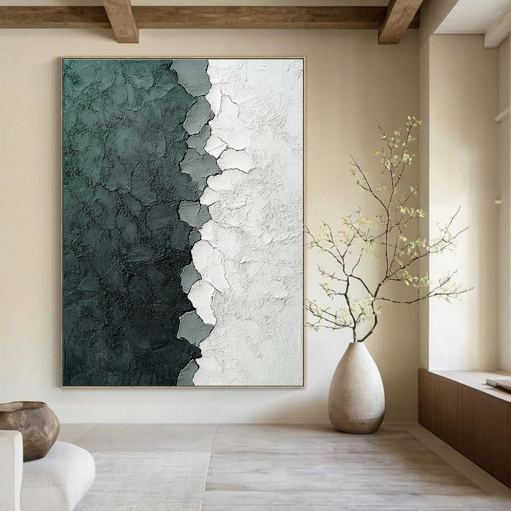 Cracked Texture Abstract Painting for Industrial - Chic Restaurants GAB1249