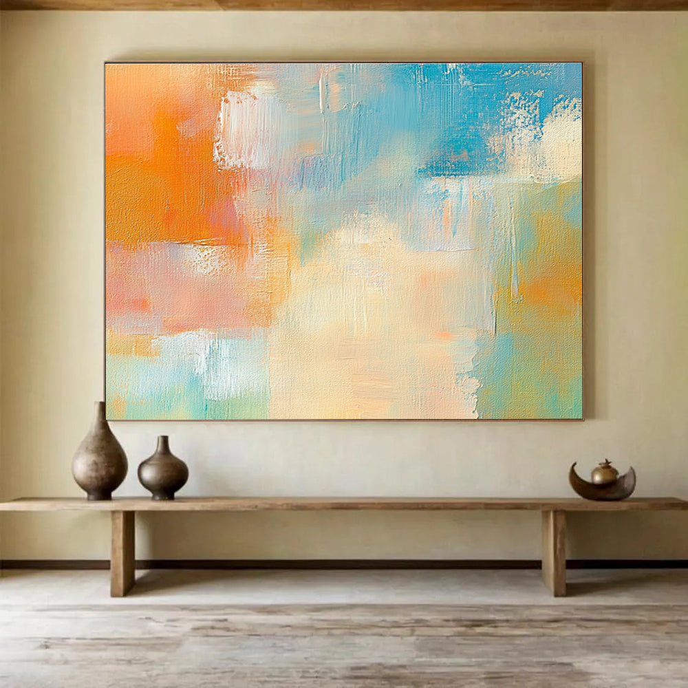 Colorful Abstract Blend Painting with Soft Transitions ABS283