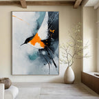 Abstract Bird in Flight Painting for Nature - Inspired Bedrooms GAB1132