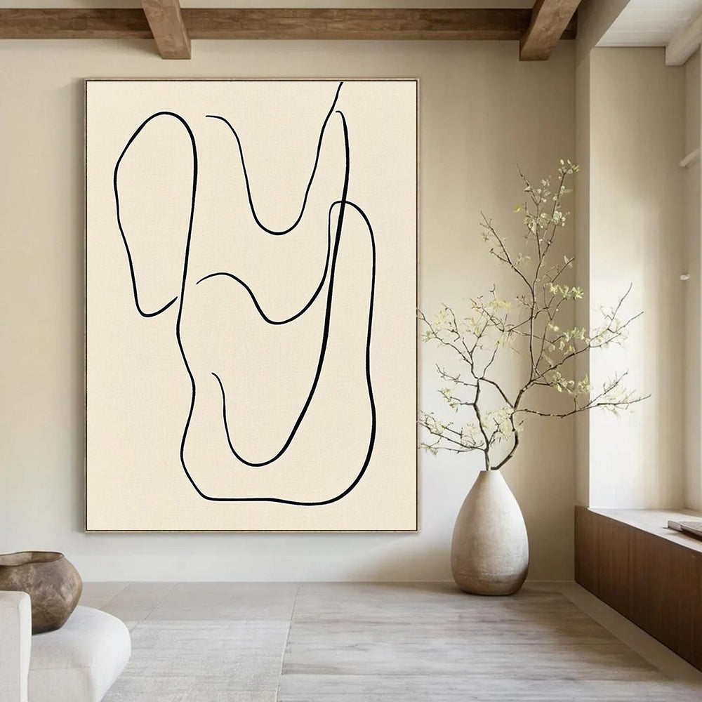 Minimal Line Art - Abstract Figure Drawing GAB0553