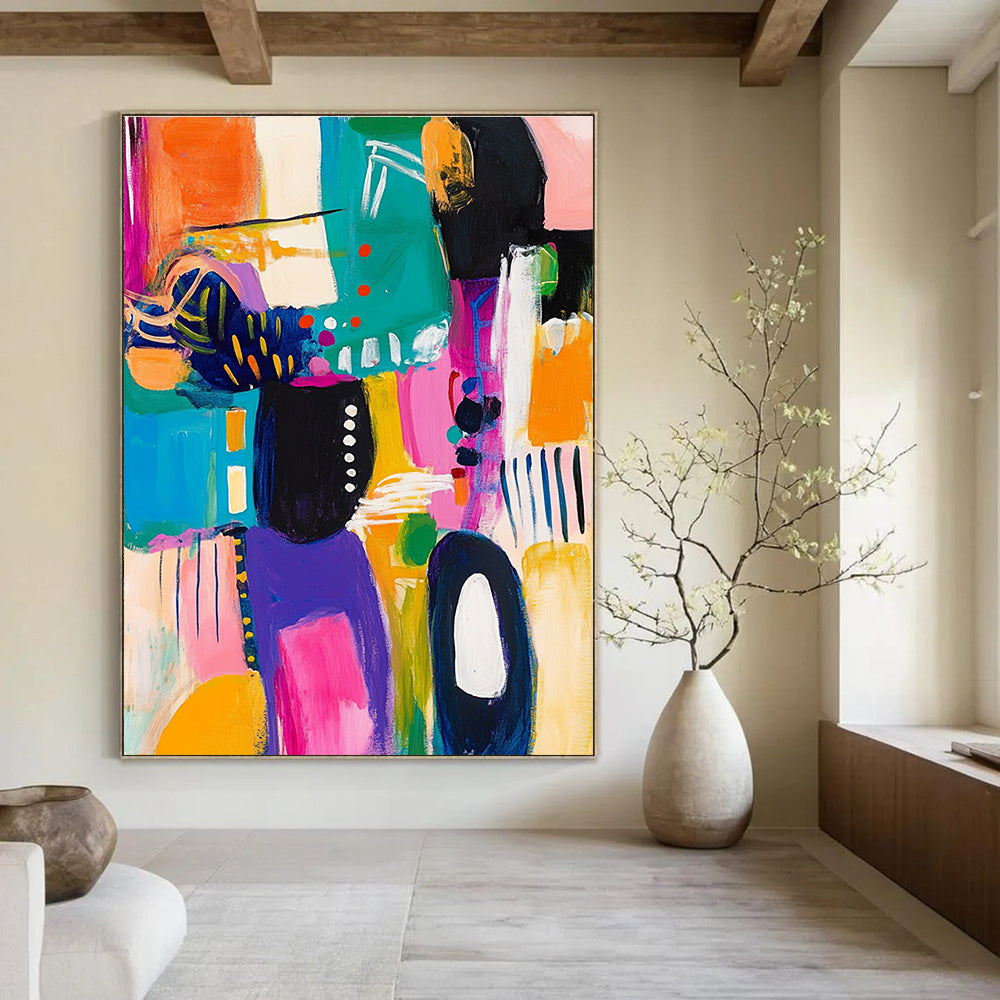 Bright Color Block Abstraction - Playful Modern Art GAB0381