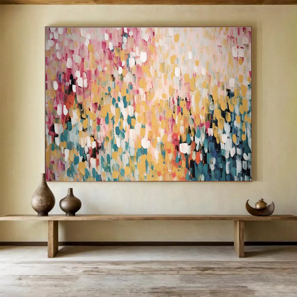 Pastel Dot Abstract Painting for Feminine Boutiques YHT166
