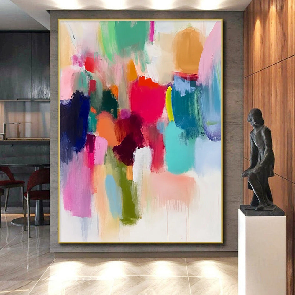 Colorful Blob Abstract Painting with Playful Forms WINK626