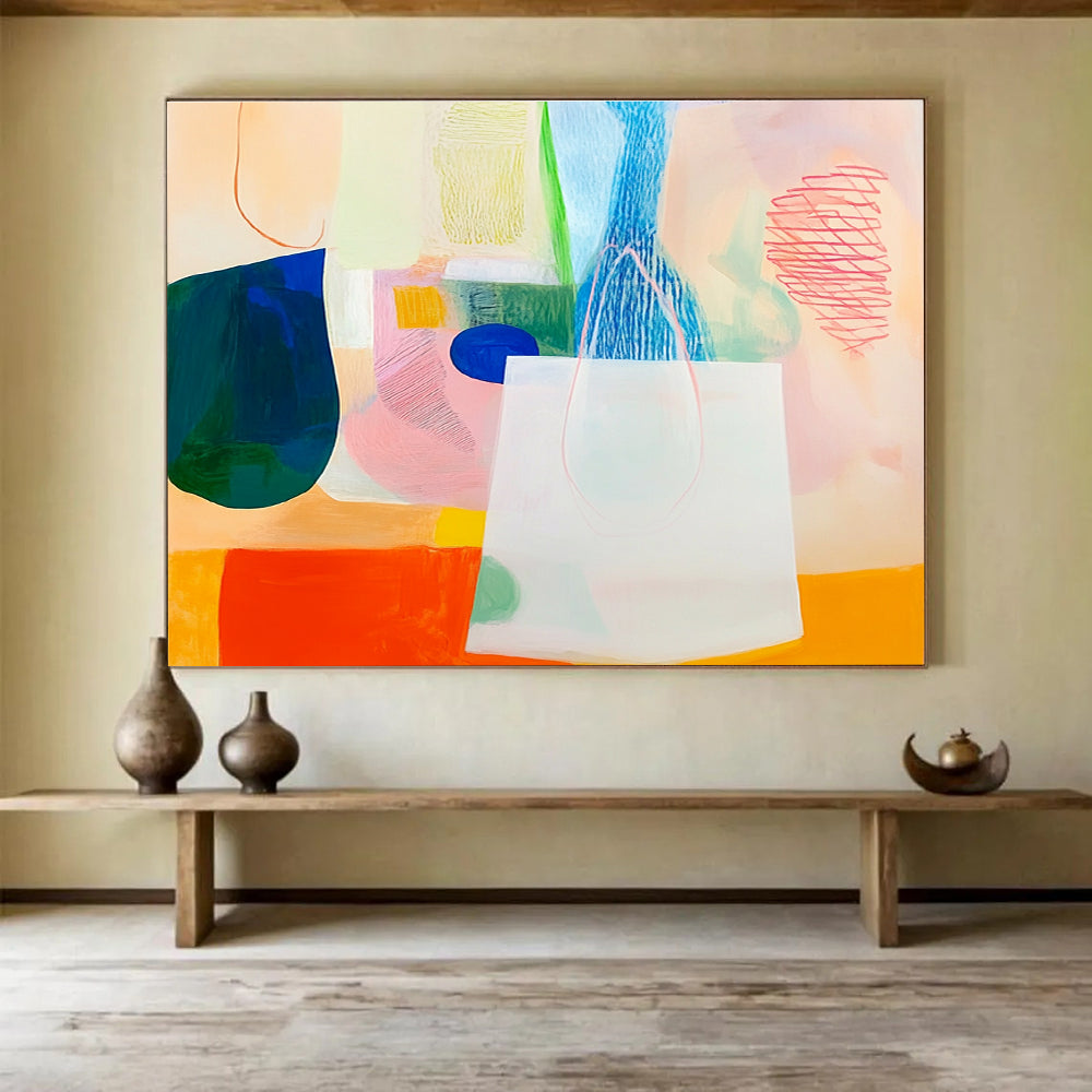 Pastel - Colored Abstract  Soft Whimsy ABS109