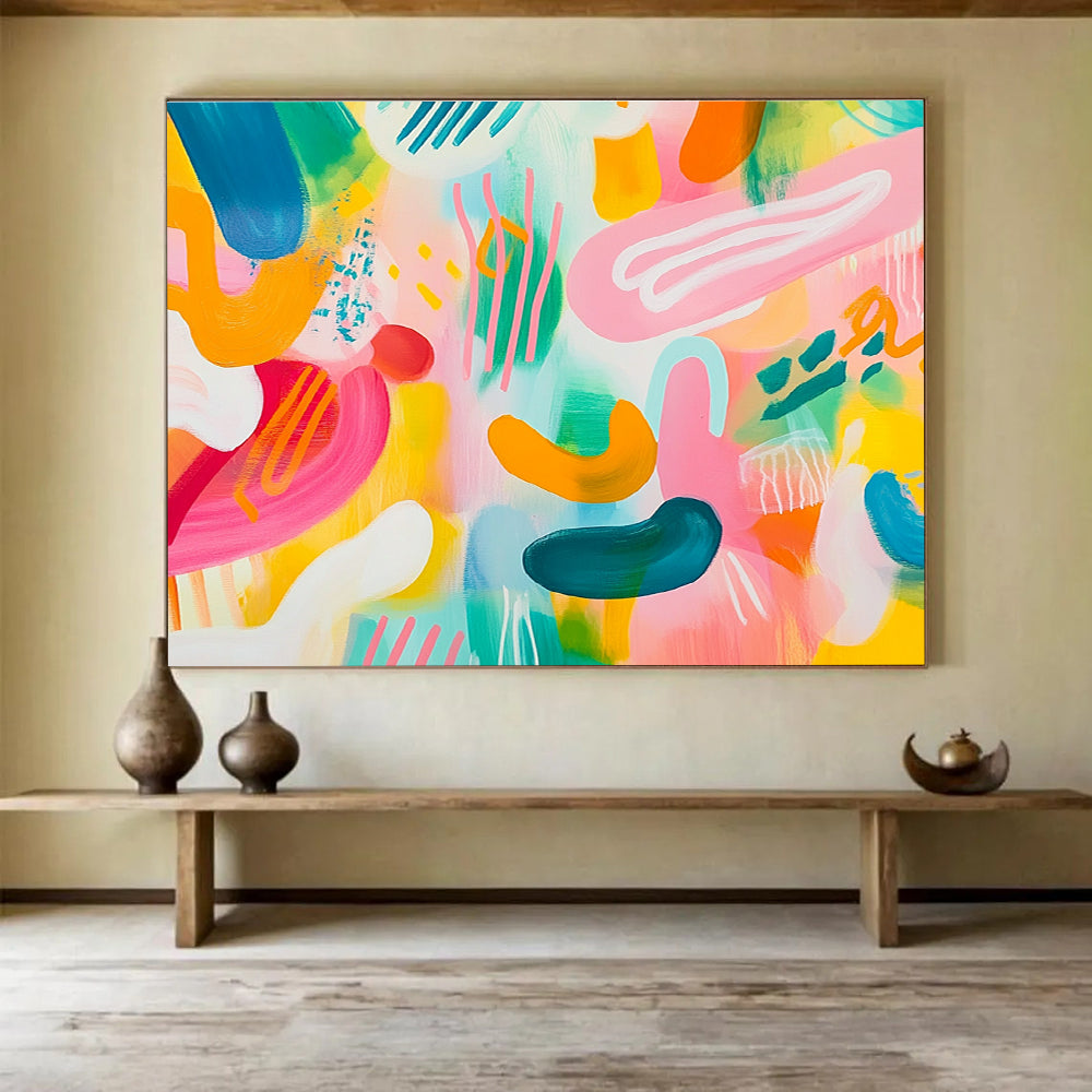 Colorful Playful Abstract  Joyful Creative Energy ABS074
