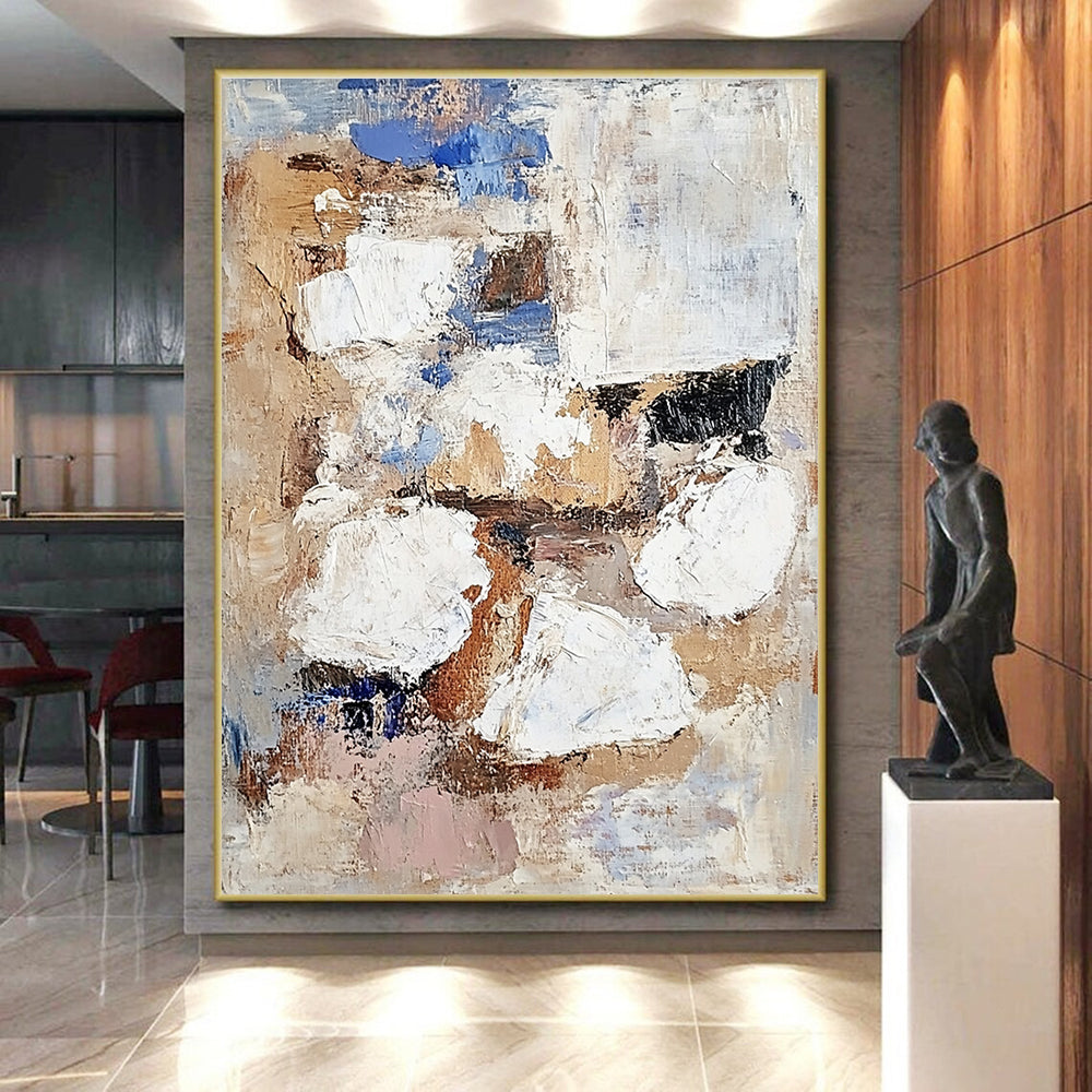 Earth Toned Abstract Painting with Organic Warmth WINK763