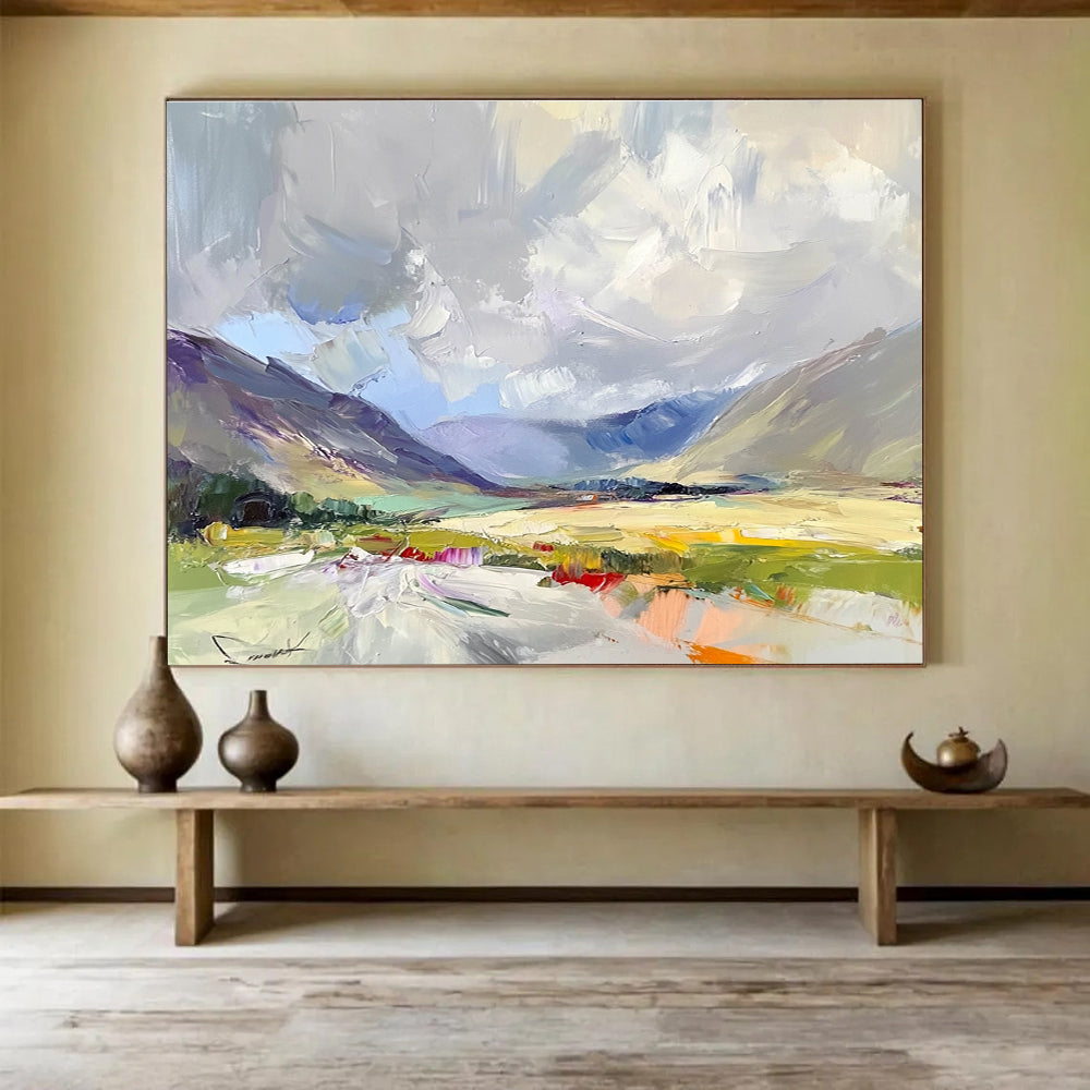 Abstract Mountain Landscape  Expressive Terrain ABS064