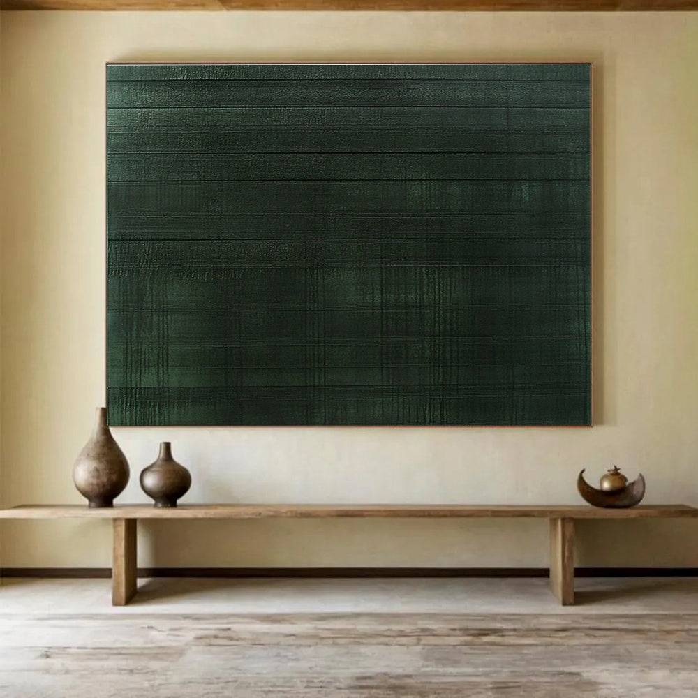 Dark Green Textured Stripes  Subtle Sophistication ABS050