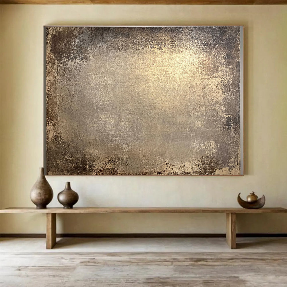Textured Neutral Tones Timeless Elegance Abstract Painting ABS124