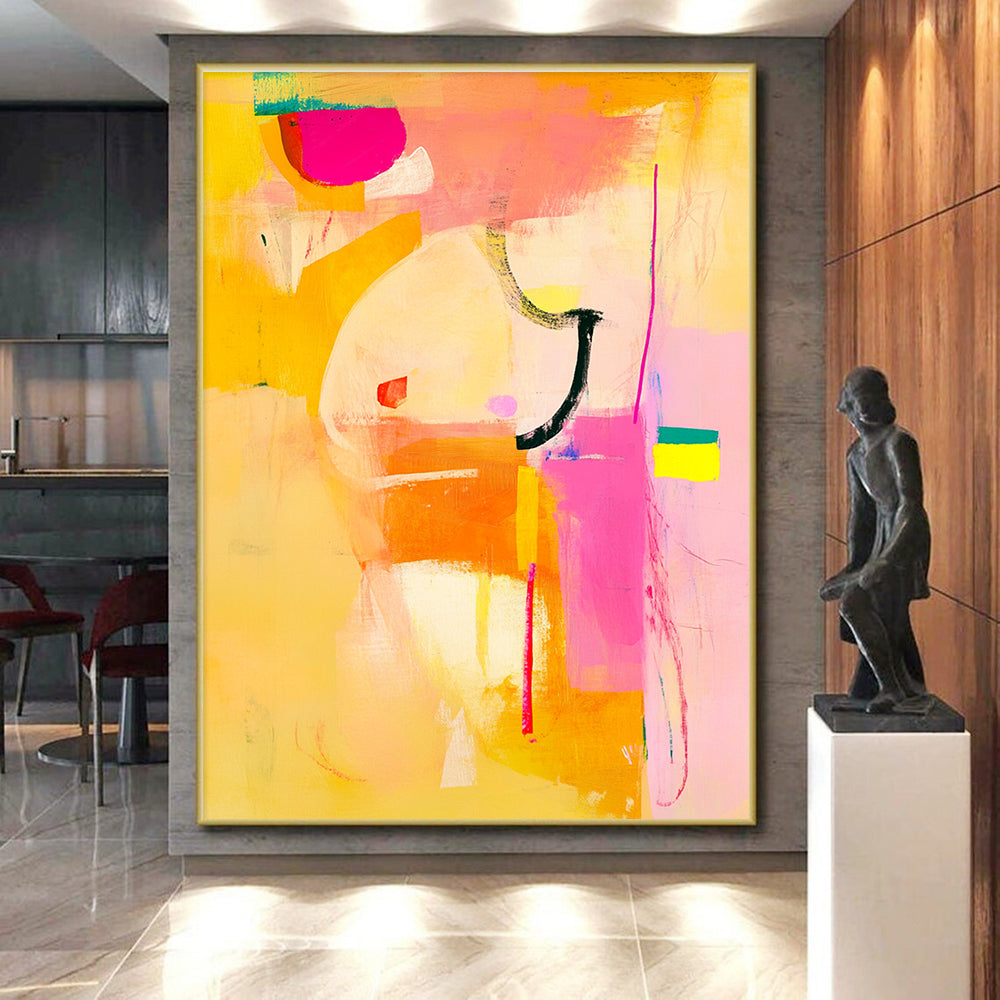 Bright Colorful Abstract Painting with Lively Energy WINK297