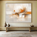 Light Tones Abstract Painting for Airy Spaces YHT096