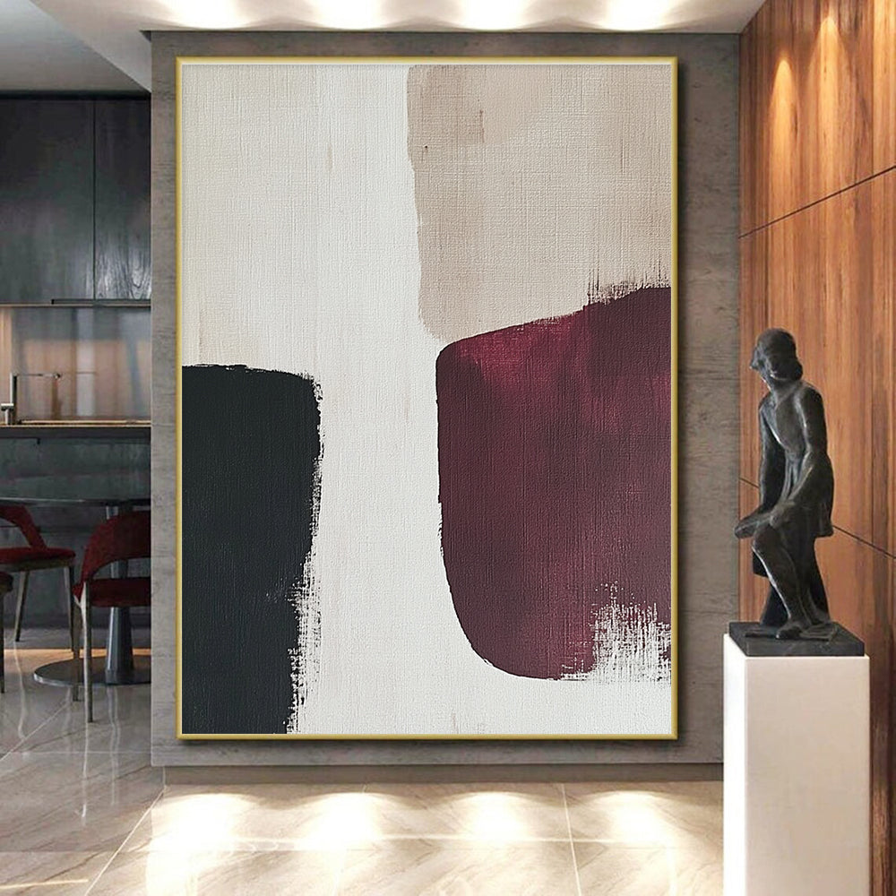 Deep Tones on Light Abstract Painting with Quiet Intensity WINK175