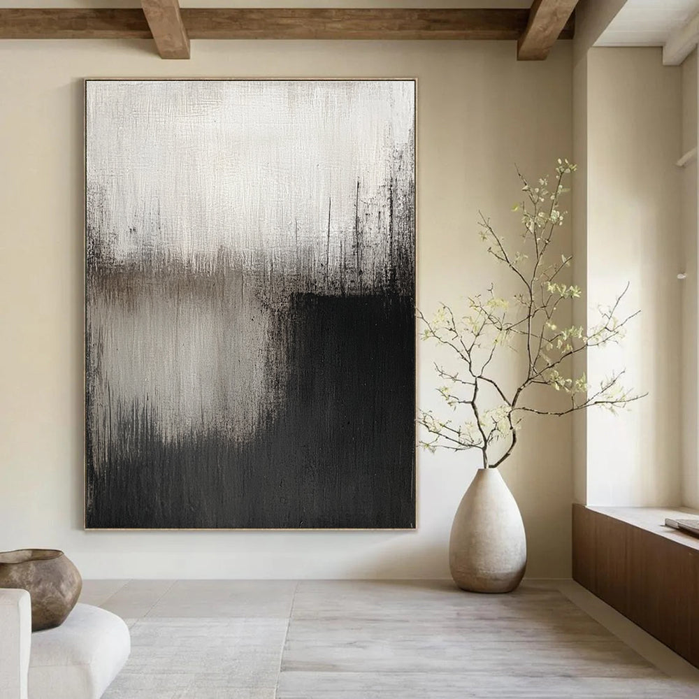 Black White Abstract - Minimalist Landscape Art GAB0559