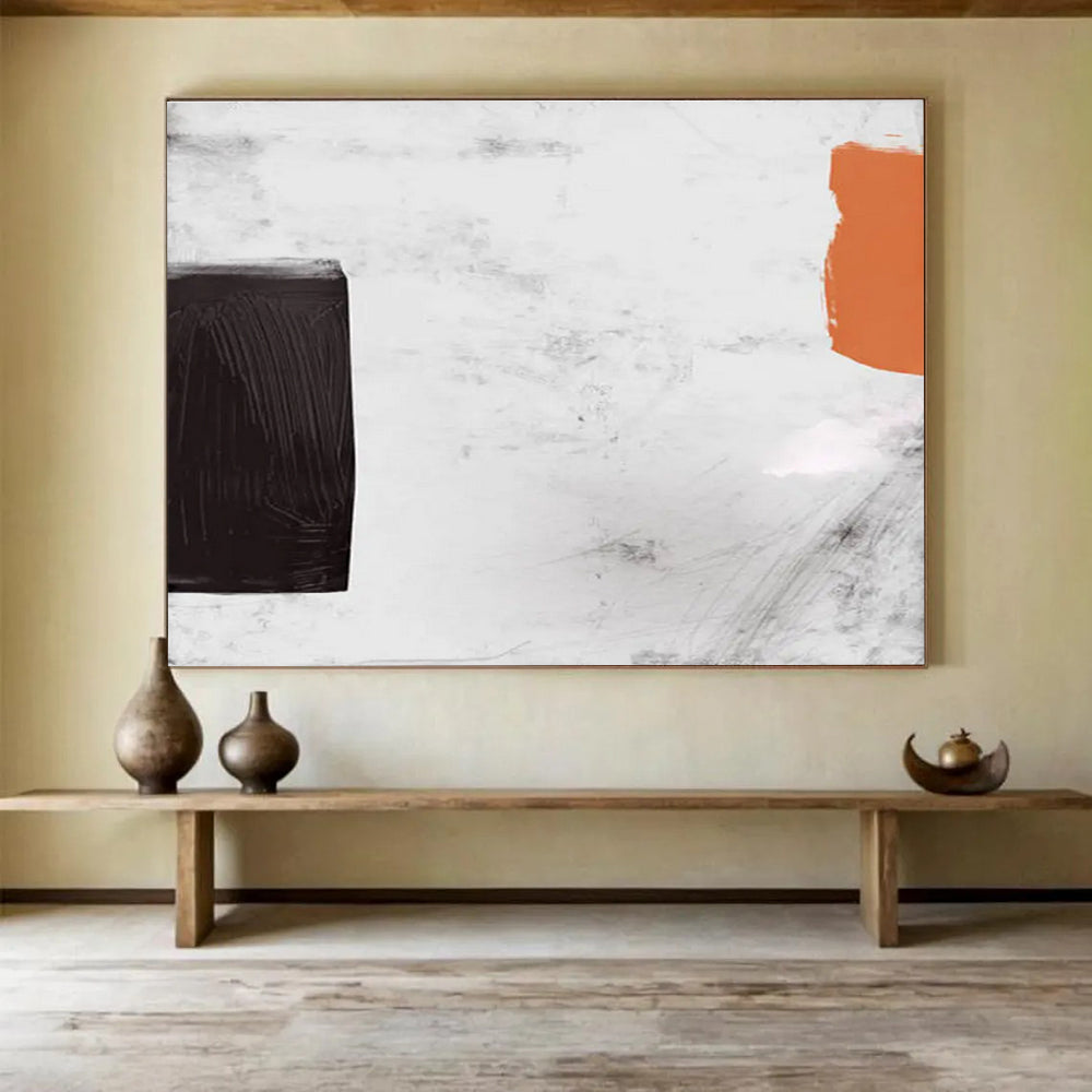 Bold Block Abstract Painting for Modern Art Galleries YHT146