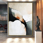 Abstract Rock Forms Painting with Subtle Earth Tones WINK441