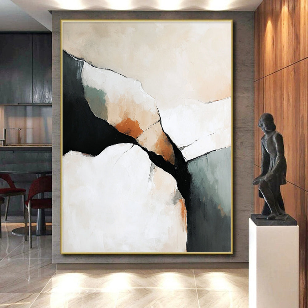 Abstract Rock Forms Painting with Subtle Earth Tones WINK441