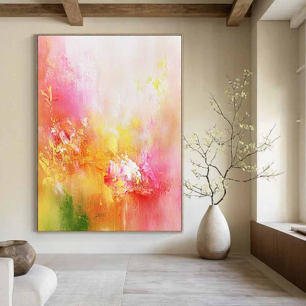 Colorful Soft Abstract Painting for Romantic - Themed Weddings GAB0975