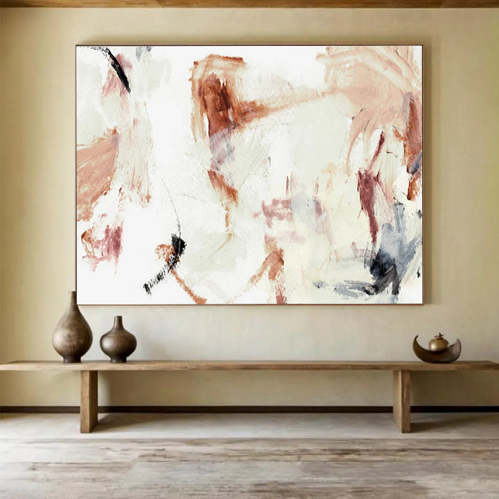 Subtle Hue Abstract Painting for Minimalist Dining Rooms YHT145