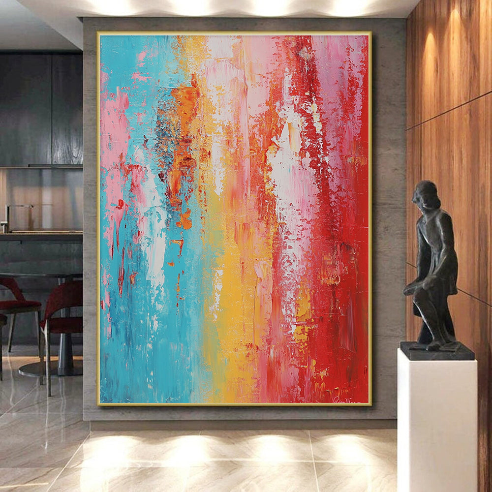 Pastel and Bright Abstract Painting with Cheerful Harmony WINK799