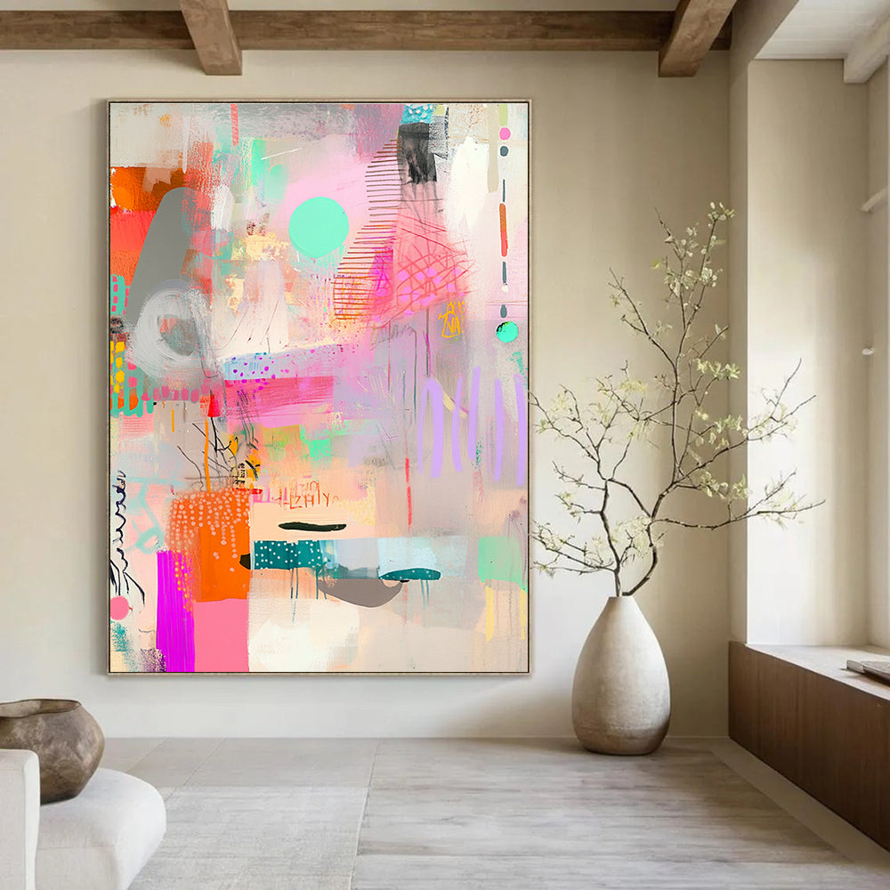 Colorful Abstract Collage Art of Playful Creativity GAB0157