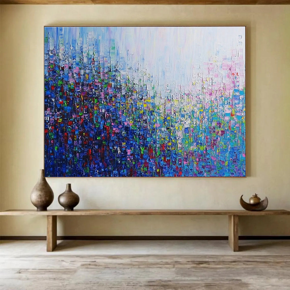 Colorful Pixel - like Abstract  Vibrant Modernity ABS065