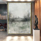 Misty Landscape Abstraction Painting with Ethereal Atmosphere WINK162