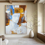 Abstract Sculpture Portrait Abstract Painting for Art - Centric Homes GAB1108