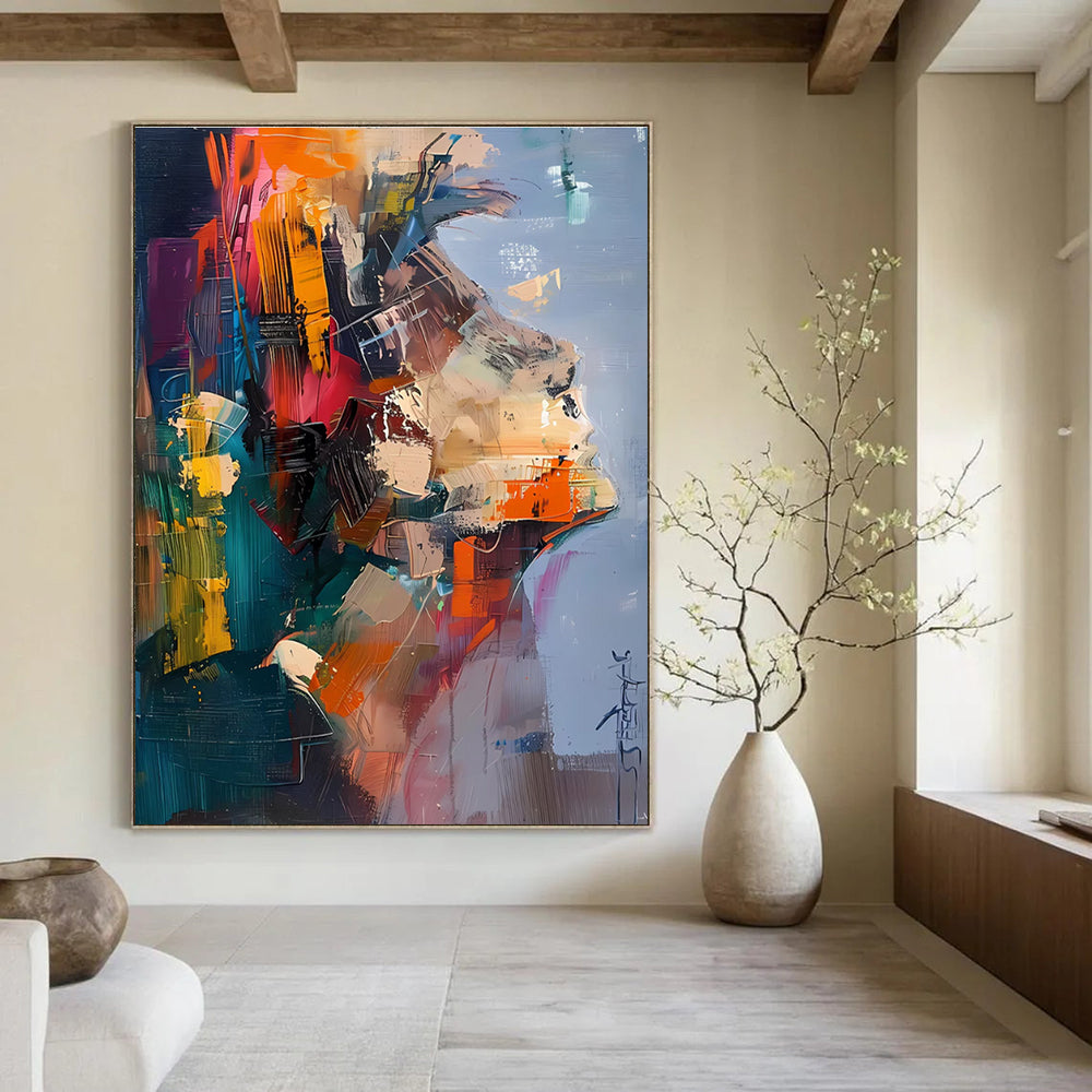 Dynamic Abstract Portrait of a Face Painting for Artistic Spaces HENG285