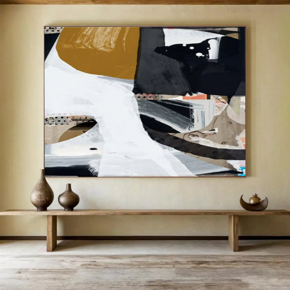 Collage - Style Abstract Painting for Creative Studios YHT127