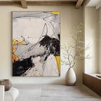 Energetic Abstract Expression Abstract Painting for Performing Arts Centers HENG054
