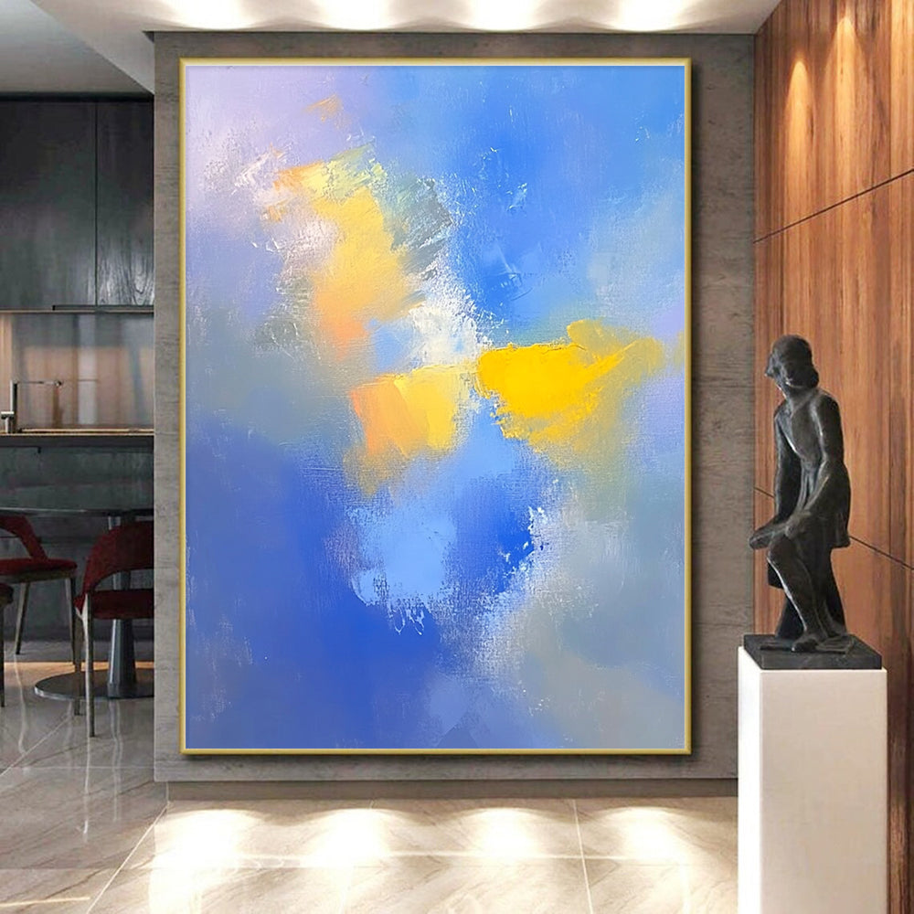 Soft Color Blend Abstract Painting with Calming Hues WINK598