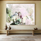 Repeated Soft Color Abstract Painting for Soothing Spas YHT119