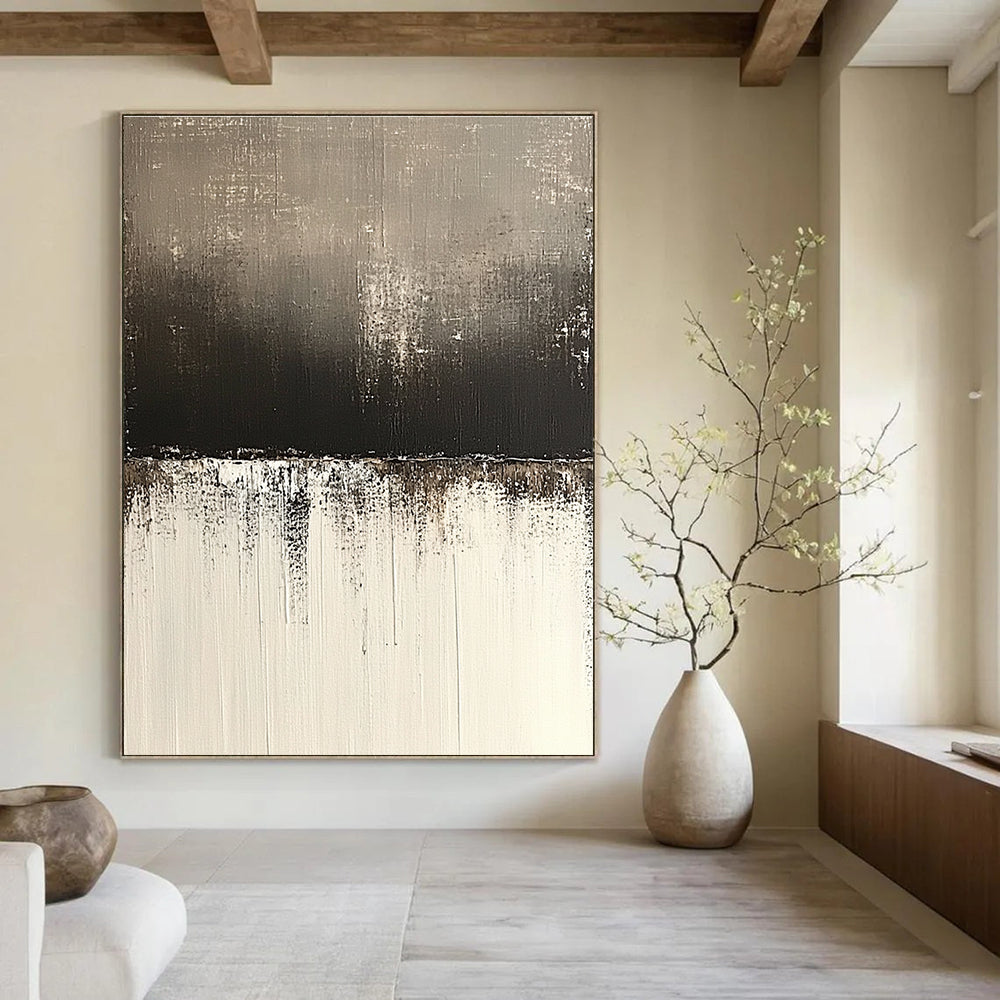 Gradient Textured Abstract Painting for Industrial - Styled Spaces GAB1100