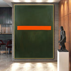 Minimalist - Striped Abstract Painting with Bold Contrast WINK857