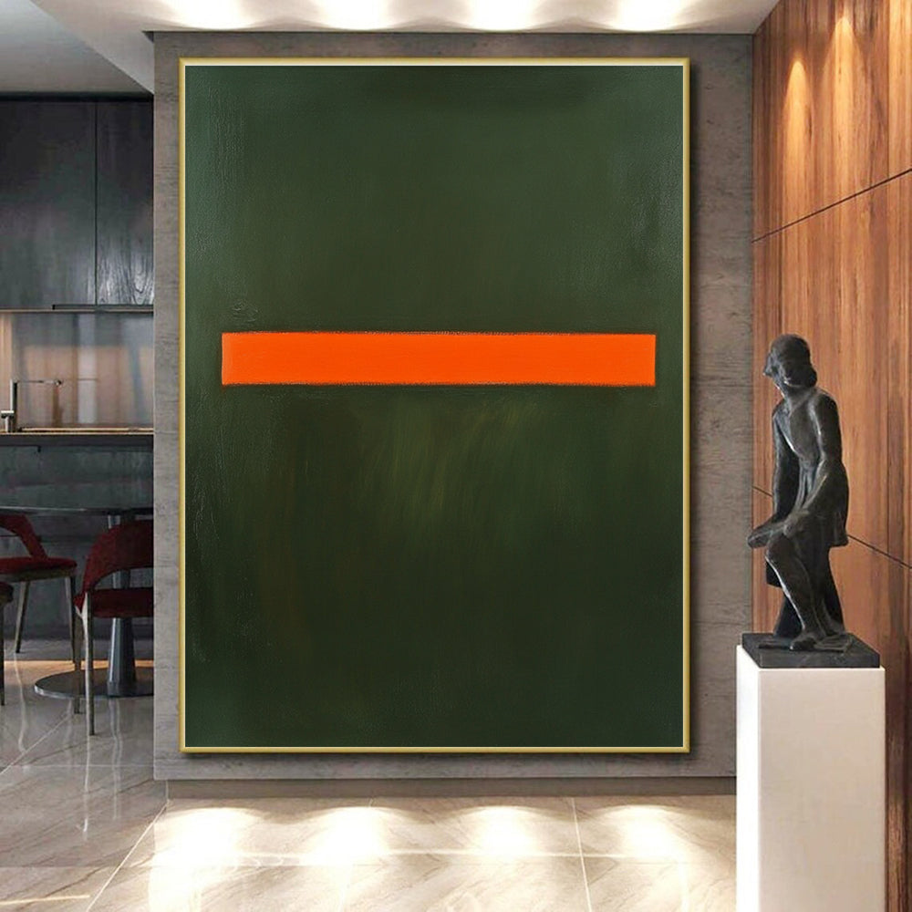 Minimalist - Striped Abstract Painting with Bold Contrast WINK857