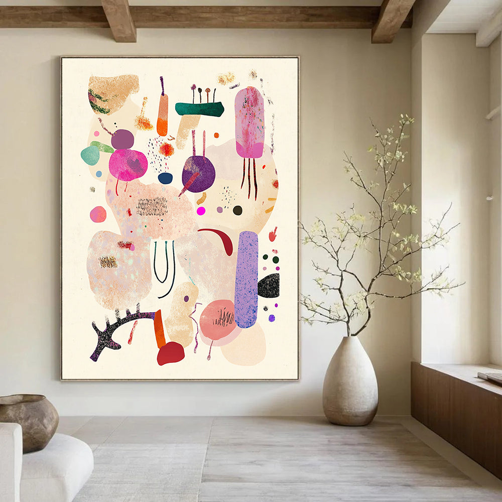 Abstract Shape Collage Art of Whimsical Diversity GAB0187