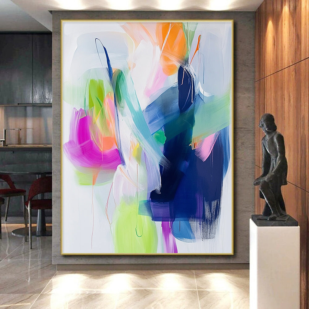 Pastel - Hued Abstract Flow Painting with Soft Movement WINK628