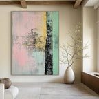 Textured Abstract in Pastels Painting for Bohemian - Style Boutiques GAB1225