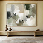 Neutral Tones Abstract Painting with Subtle Harmony ABS404