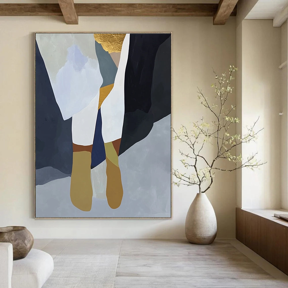 Abstract Geometric Shapes Painting with Modern Color Blocks GAB0084