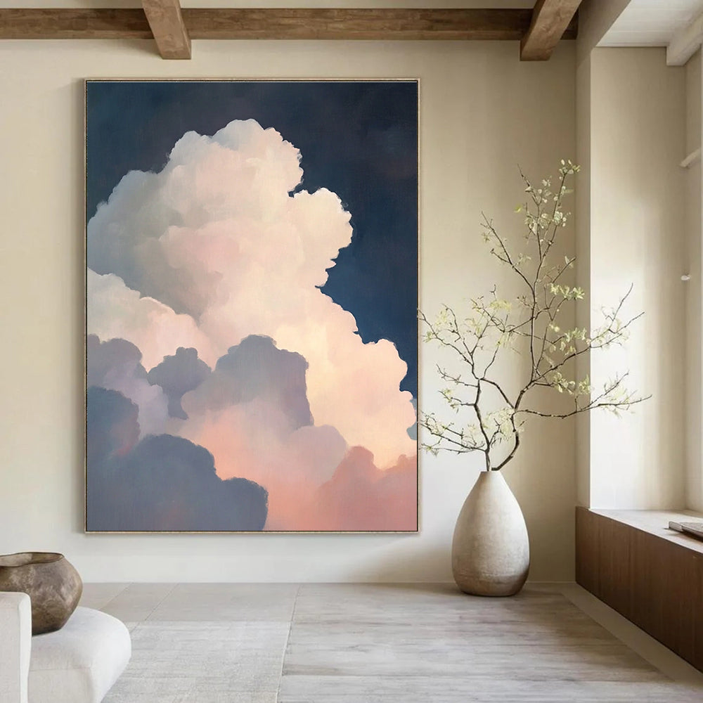 Dramatic Cloud Formation Abstract Painting of Atmospheric Depth GAB0172