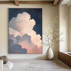 Dramatic Cloud Formation Abstract Painting of Atmospheric Depth GAB0172
