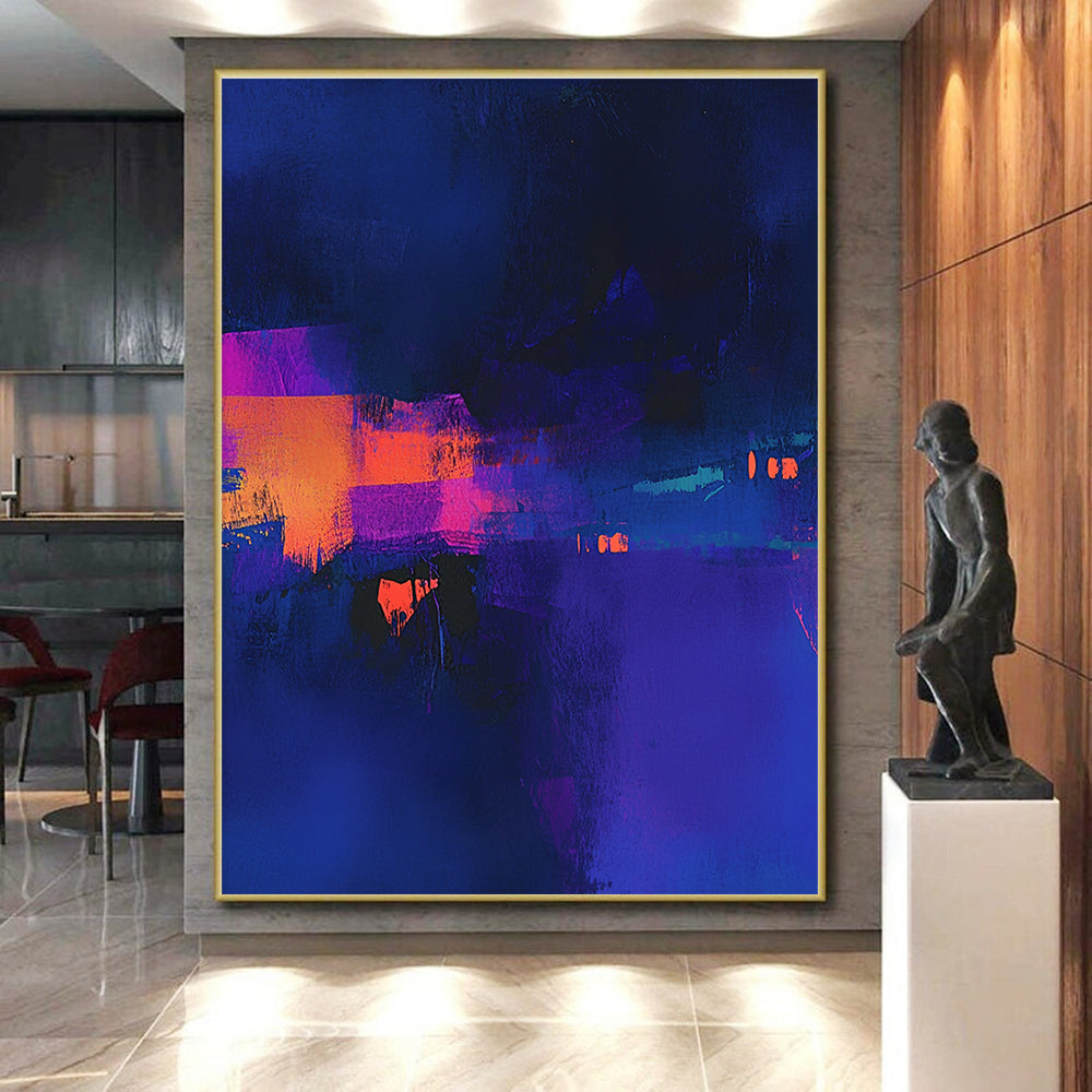 Neon Colored Abstract Painting with Vibrant Night WINK747