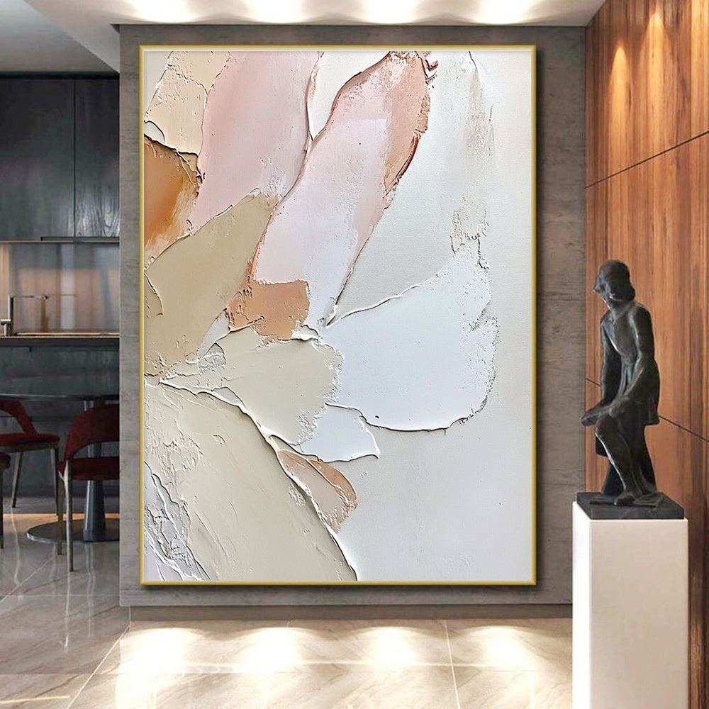 Pastel Abstract Layers Painting with Soft Elegance WINK404
