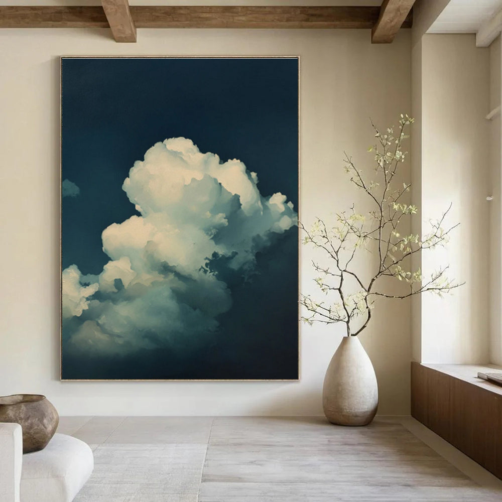 Night Sky Clouds Abstract Painting for Bedroom Ceiling Spaces HENG020
