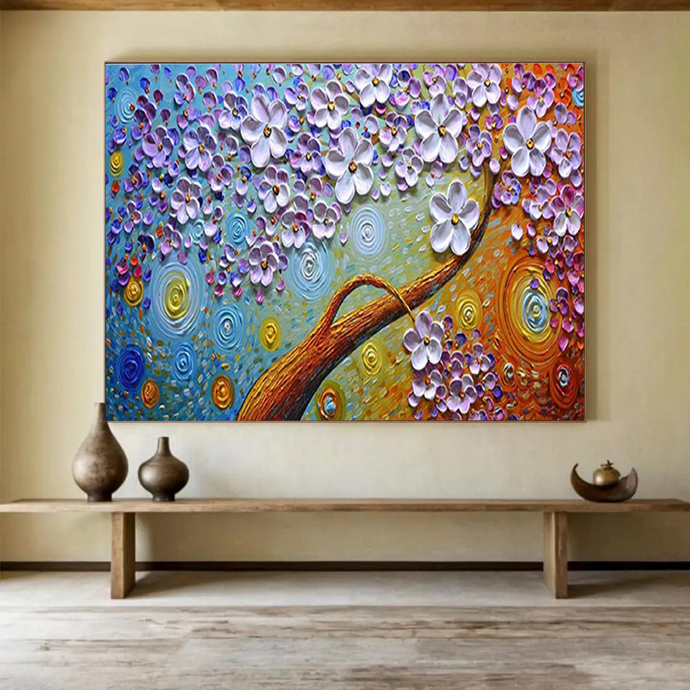 3D Floral Tree Abstract Painting for Artistic Home Studios YHT217